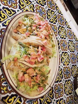 Fish tacos with nopales