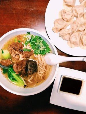 Beef stew noodle NEW! With large chunks of beef instead of sliced thin.