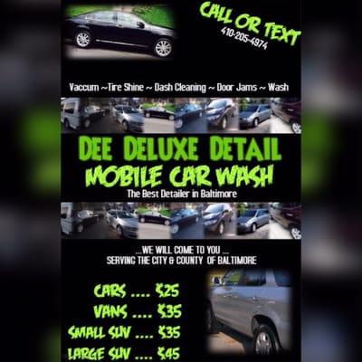 Dee Deluxe Detail Mobile Car Wash & Cleaning service
