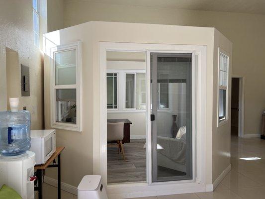 Display windows in our showroom