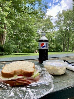 Picnic in the park.
