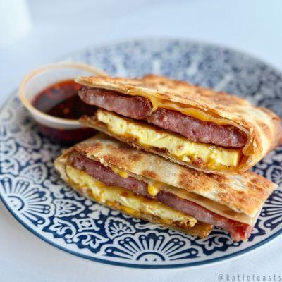 SAUSAGE, EGG, AND CHEESE