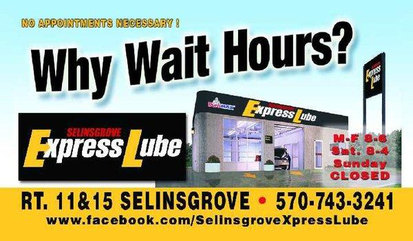 Selinsgrove Express Lube 570-743-3241