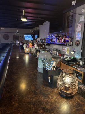 The bar smells good and is clean