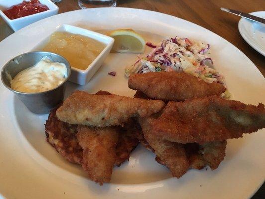 Friday night fish fry. They have 4 options!