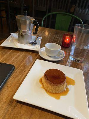 Espresso and quesillo
