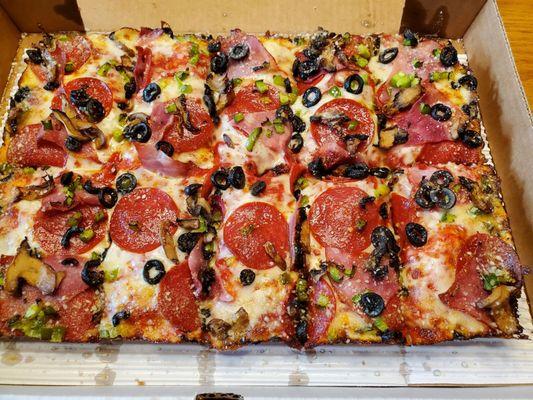 Here it is Oliver's Supreme Square (10pc) with 5 toppings for $14.99. MUST use Coupon and Code! Fri-YaY 6/7/2024