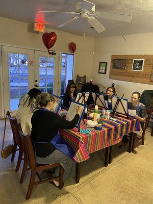 Sip and paint classes