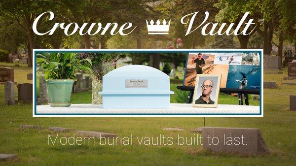 Crowne Vault Cremation Urn Vault - Modern burial vaults built to last.