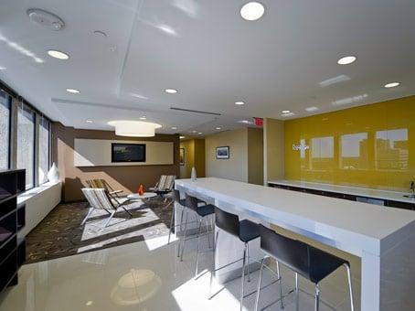 Waiting area behind secretary's