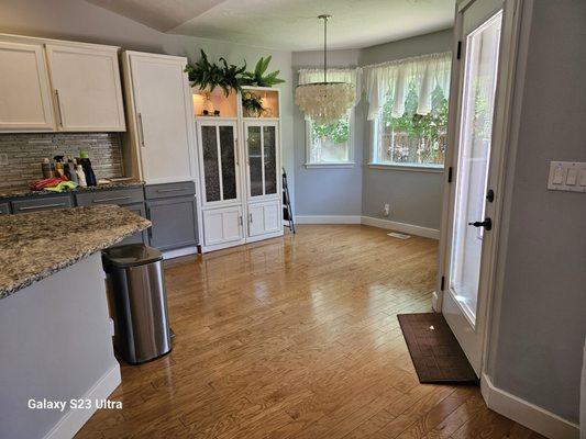 Kitchen after cleaning