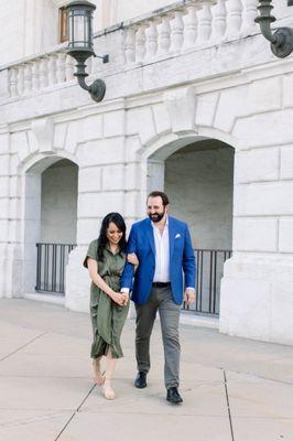 Volume lashes on Joanna for her engagement shoot