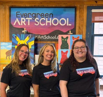 Loving and fun teachers at Evergreen Art School!