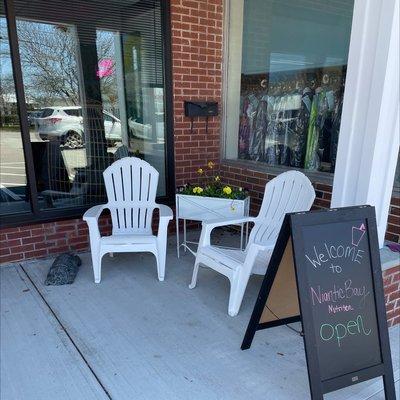 Outside seating area