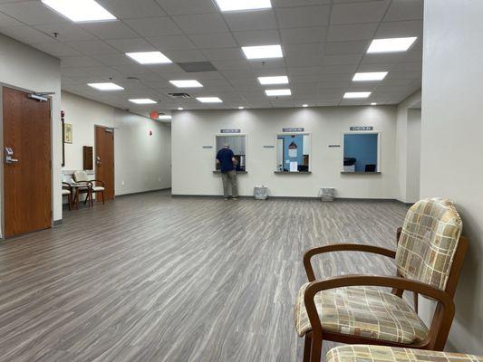 New waiting room area