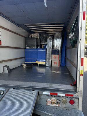 Well packed moving truck!