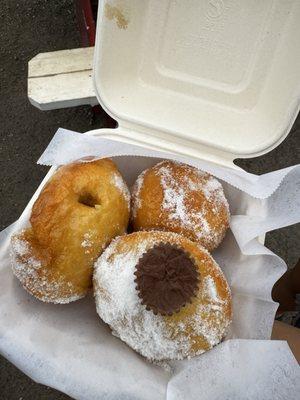 Haupia, plain and Reese's pieces peanut butter cup