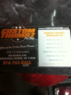 Custom Thumbz Pro Shop