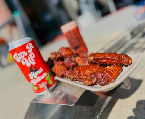 Maple Cinnamon Strawberry Scorpion Pepper Chicken Wings