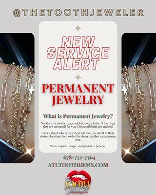 The Tooth Jeweler is now offering Permanent Jewelry