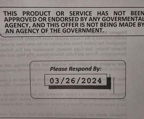 PROPERTY RECORDS SCAMMERS