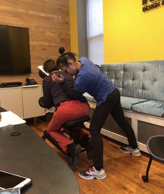 Office- chair massage