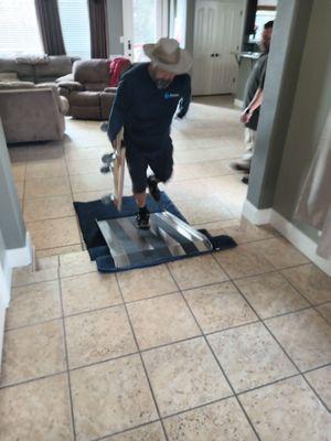 these guys came prepared with all equipment needed