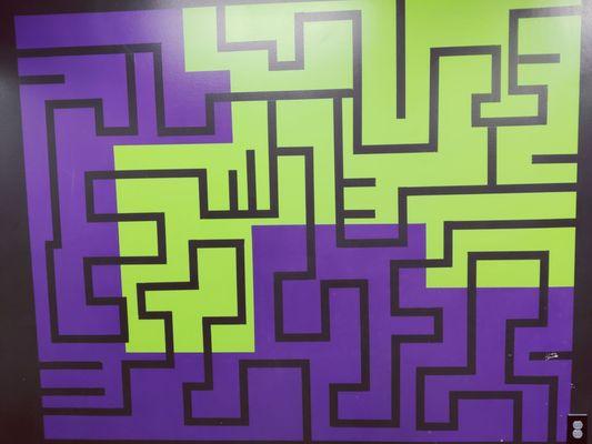 Cool wall art in one of the dance studios