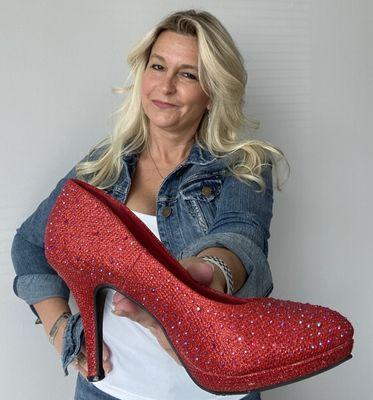 Dawn and the famous red heel