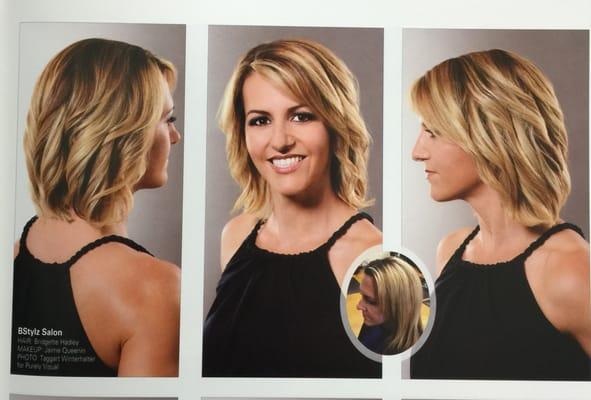 Before and after photo shoot published in Inspire