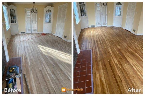 Hardwood floors restored again
