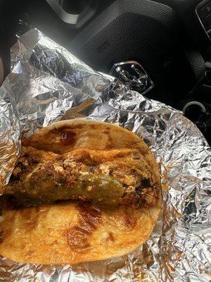 Chorizo egg and cheese