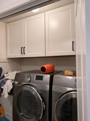 Utility room cabinets