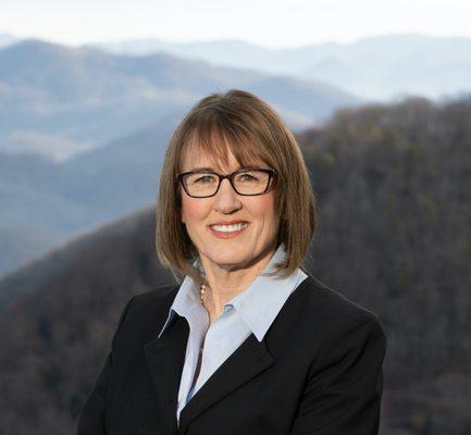 Lynda Bennett in the Mountains of North Carolina.