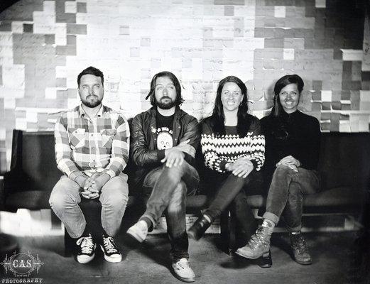 Full Plate Tintype of the Art Team at Modern Times Beer