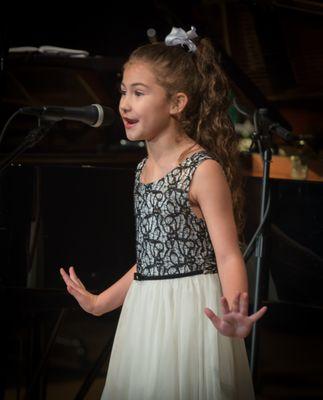 Vocal performance at the Hollywood Awards Recital 2017