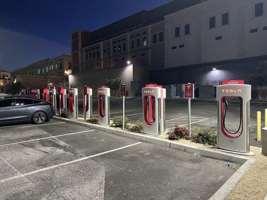 Back side of Tívoli off Alta keep going north past garage entrance 12 250kw chargers.