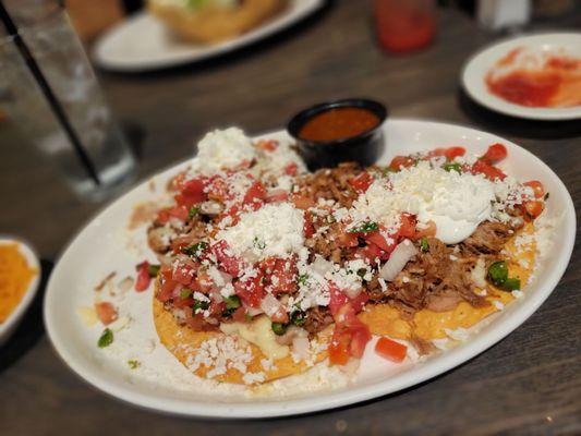 First time having the Tostadas Chonas (pictured).