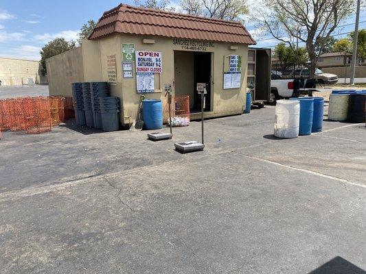 Front of the location