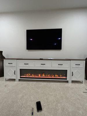 Entertainment Center with Fireplace