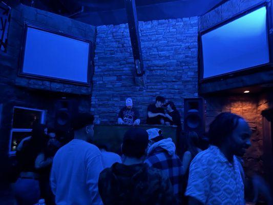 Smaller stage upstairs