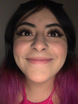 I feel so cute for my first lashes!