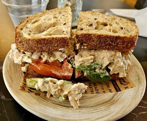 Monstrous chicken salad sandwich