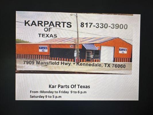 kar parts of texas