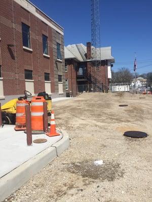 Precinct Side Parking Lot 4-14-2016
