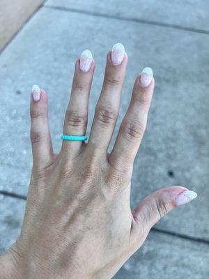 Ombré dip manicure