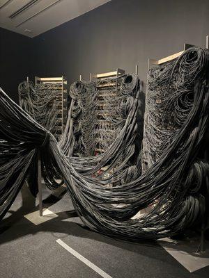 6.8 mi.of cable in back of sphere.