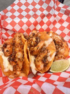 Garlic Butter Cajun Shrimp Tacos