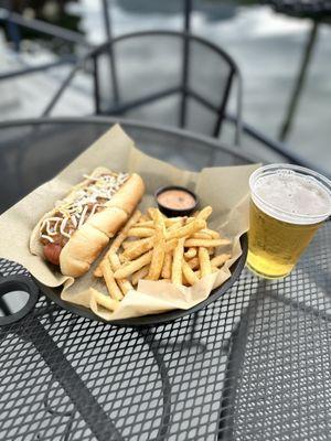 1/4 lb all beef hotdog