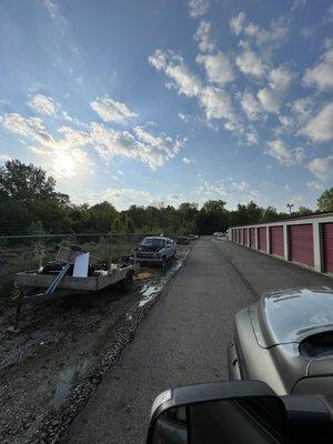 To the upper left is the trailer park where they are coming through the fence and stealing your shit they watch you come, they watch you go